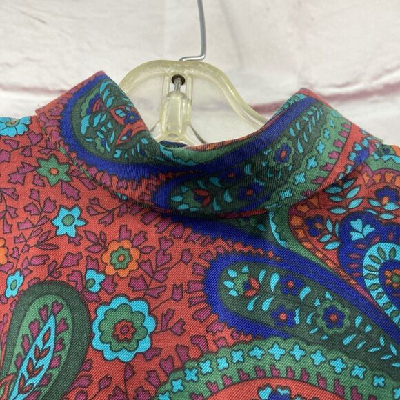 Vintage Joan Sparks Elizabeth Barrett Dress Women's SZ 10 Paisley Long Modest - Picture 8 of 12